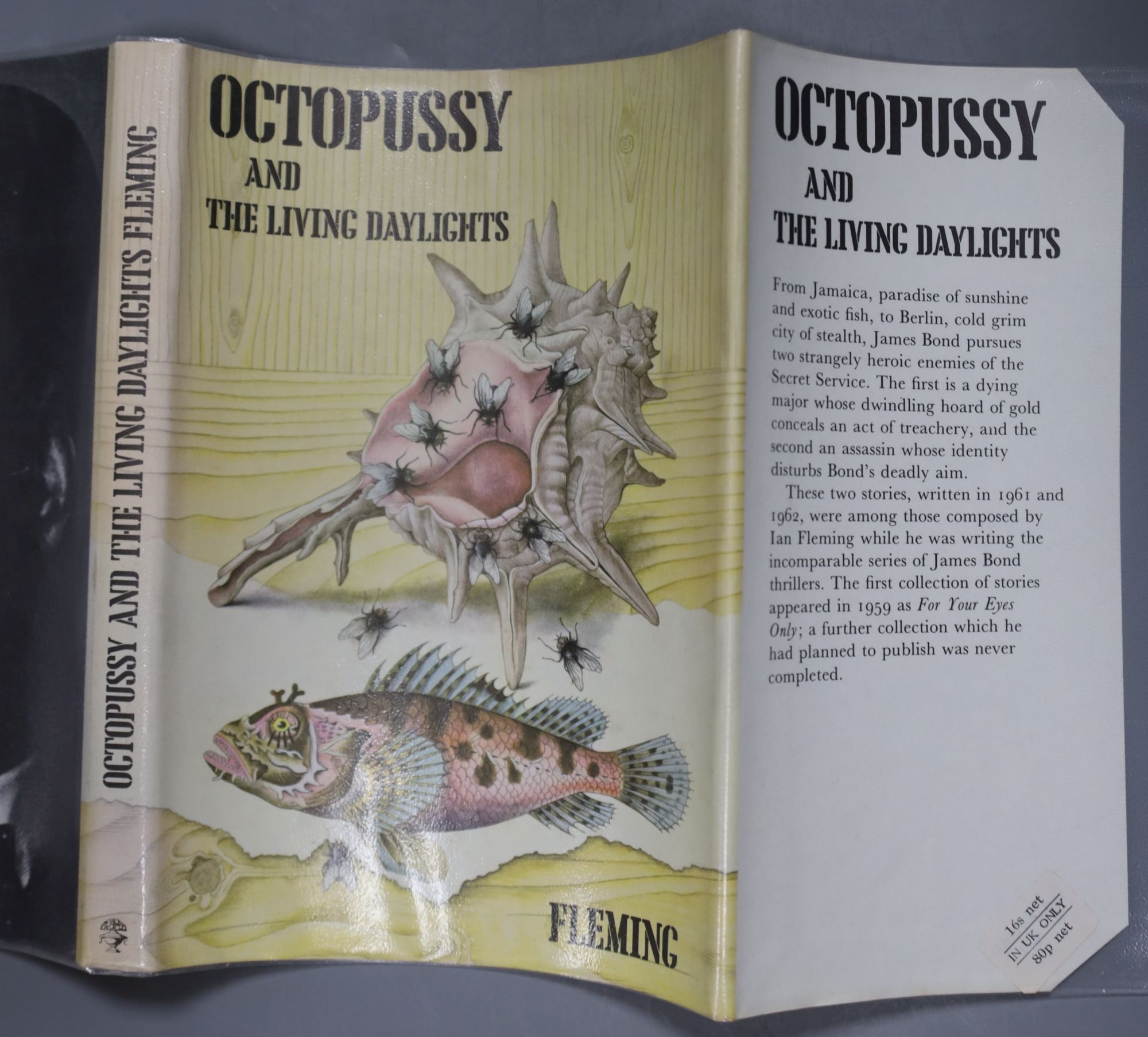 Fleming, Ian - Octopussy and The Living Daylights, 1st edition (1st impression, 3rd issue), d/wrapper, 1966